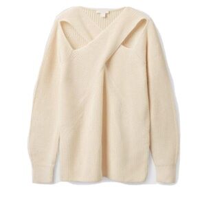 COS Off-the-Shoulder Cream Sweater Size Large EUC